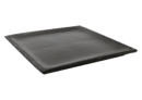Ashes Plate Square full Hammered Edge