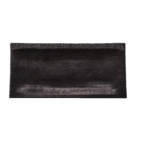 Ashes Serving Plate Rectangular Black - Hammered Length Edge