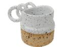 Triple Hoop Mug White