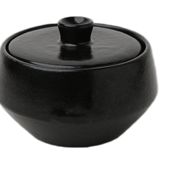 Ashes Sugar pot Small Black
