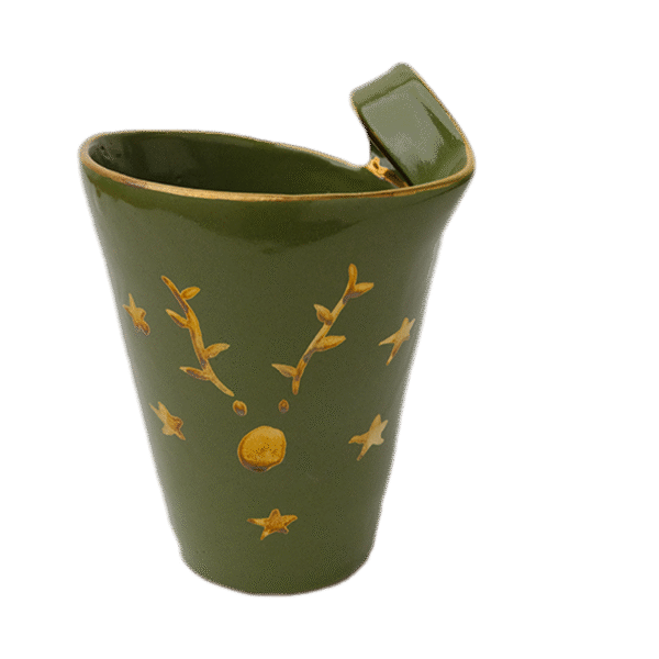 Clip Mug Green * Gold