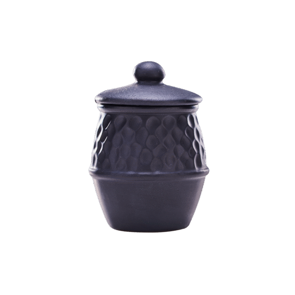 Pebble Sugar Pot 150ml Black