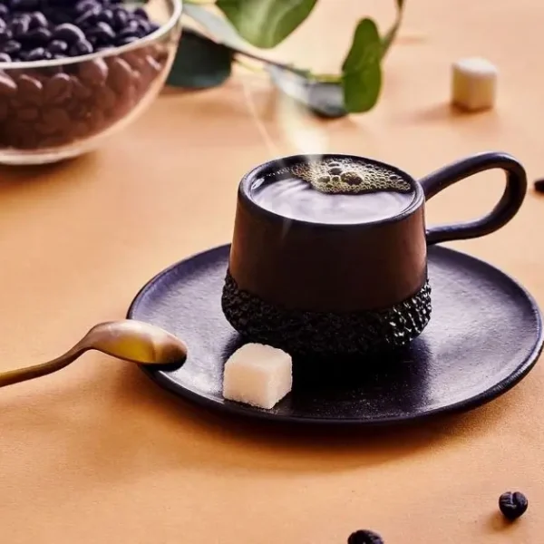 Ashes Coffee Cup Small + Round Underline 12cm Black