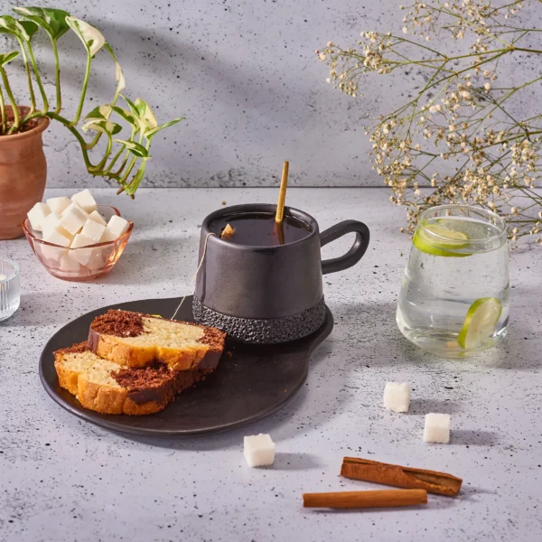 Ashes Breakfast Set ( Coffee Cup Large + Breakfast Underline) Black