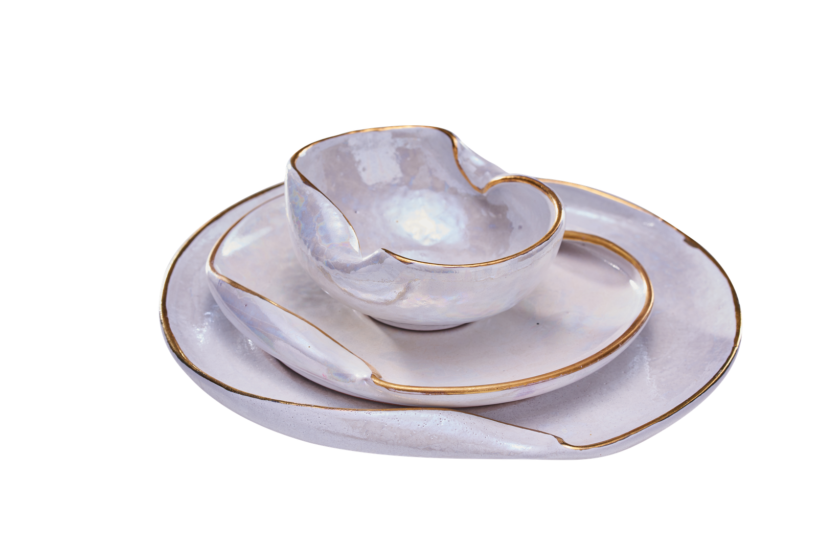 Wave Set White & Gold - Image 7