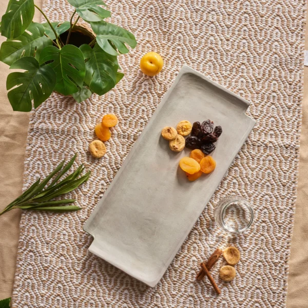 Exotic Serving Plate Beige