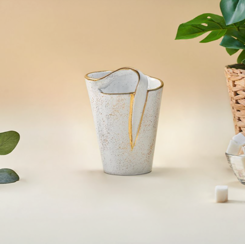 Clip Mug White * Gold